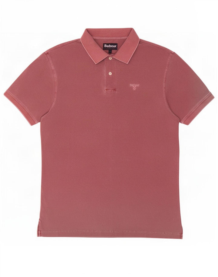 Barbour Herren-Poloshirt, große rote Baumwolle