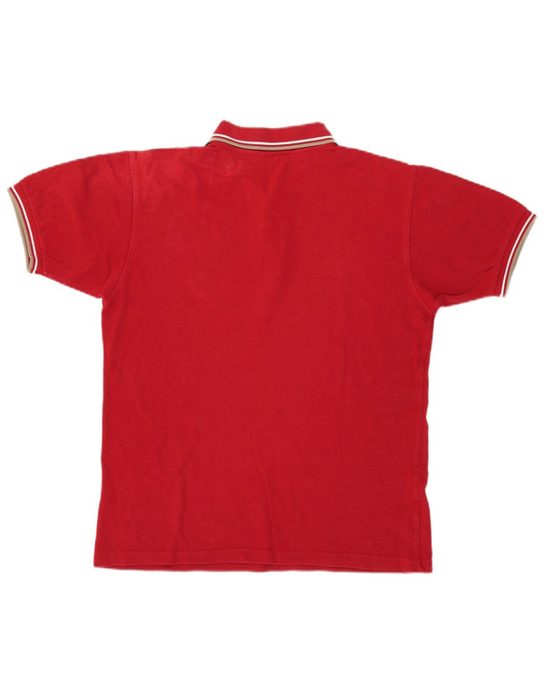 Fred Perry Herren-Poloshirt aus mittelroter Baumwolle