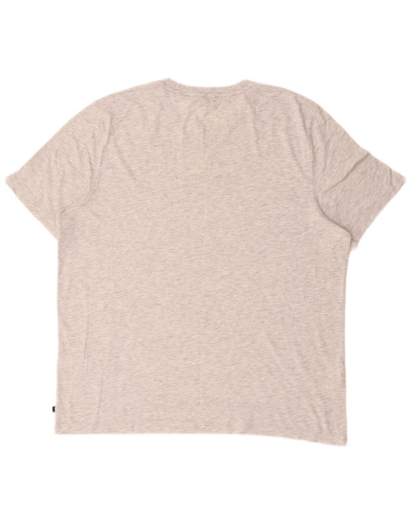 Ted Baker Herren-T-Shirt mit Grafik, Größe 6 2XL, grau gefleckte Baumwolle