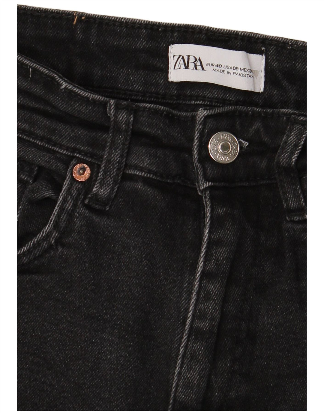 Zara Damen Skinny Jeans EU 40 Medium W30 L26 Schwarz