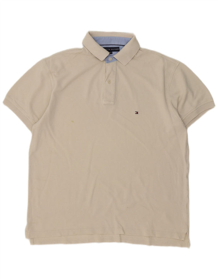 Tommy Hilfiger Herren Poloshirt Large Beige