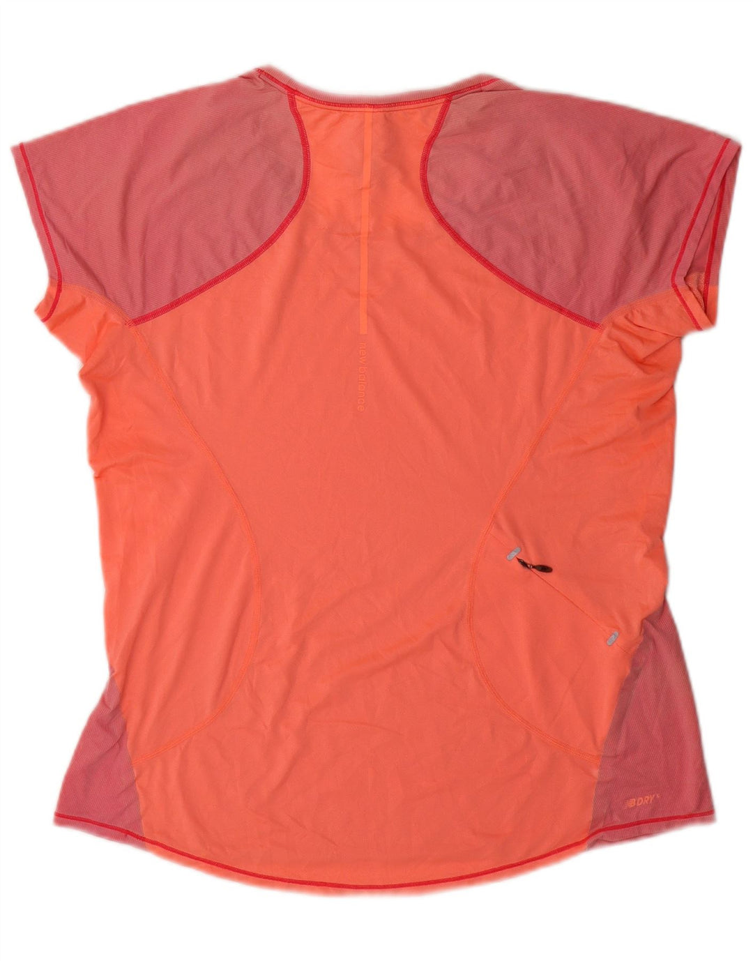 NEW BALANCE Damen T-Shirt Top UK 18 XL Pink Colourblock Nylon