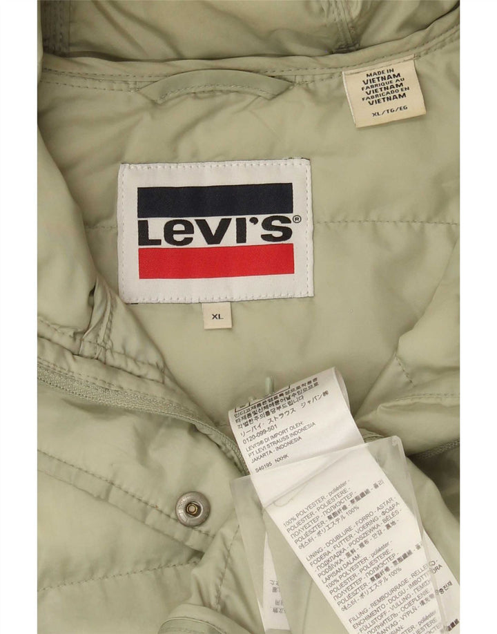 Levi's Damen-Jacke mit Kapuze, gepolstert, UK 18, XL, grün, Polyester