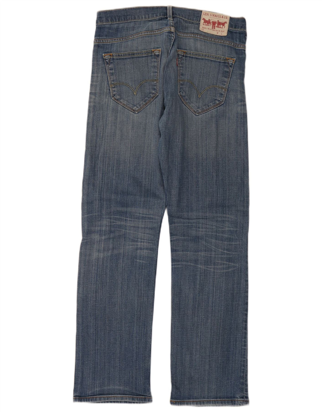 Levi's Herren Straight Jeans W32 L32 Blaue Baumwolle