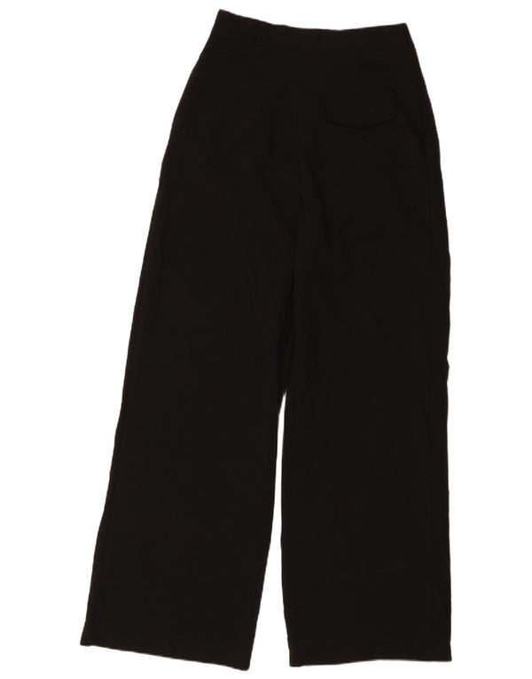 Zara Damen-Freizeithose mit hoher Taille, klein, W26, L30, schwarzes Polyester