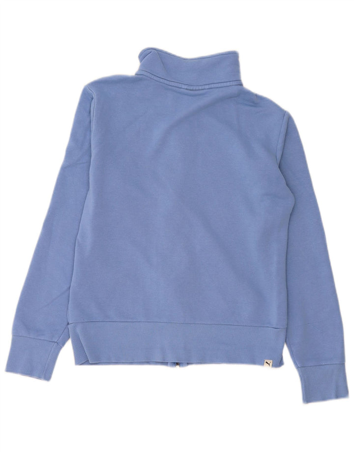Puma Damen Trainingsanzug Top Jacke UK 12 Mittelblau