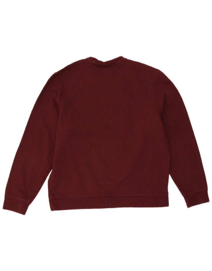 Lacoste Herren Sweatshirt Pullover Größe 6 XL Burgund Baumwolle