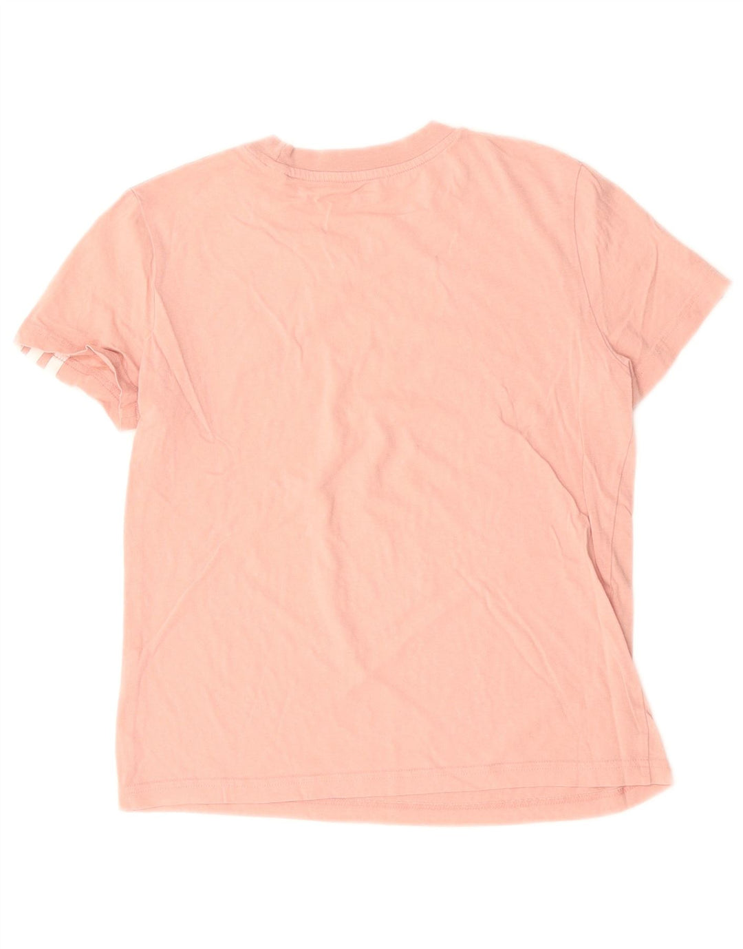 ADIDAS Damen T-Shirt Top UK 8/10 Small Rosa Baumwolle