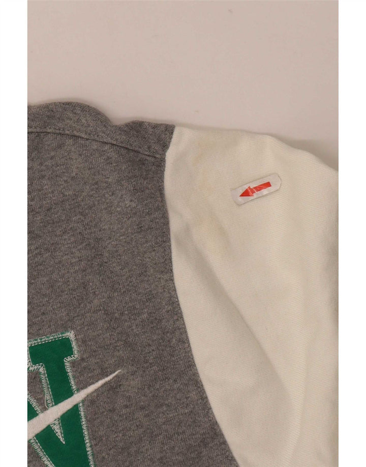 Nike Herren-Trainingsanzugoberteil mit Grafik, Größe S, Grau, Colourblock-Baumwolle