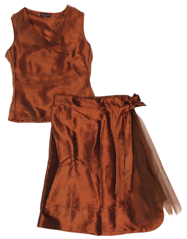 James Lakeland 2-teiliges Wickelrock-Set für Damen, UK 14, Größe L W32, braunes Nylon