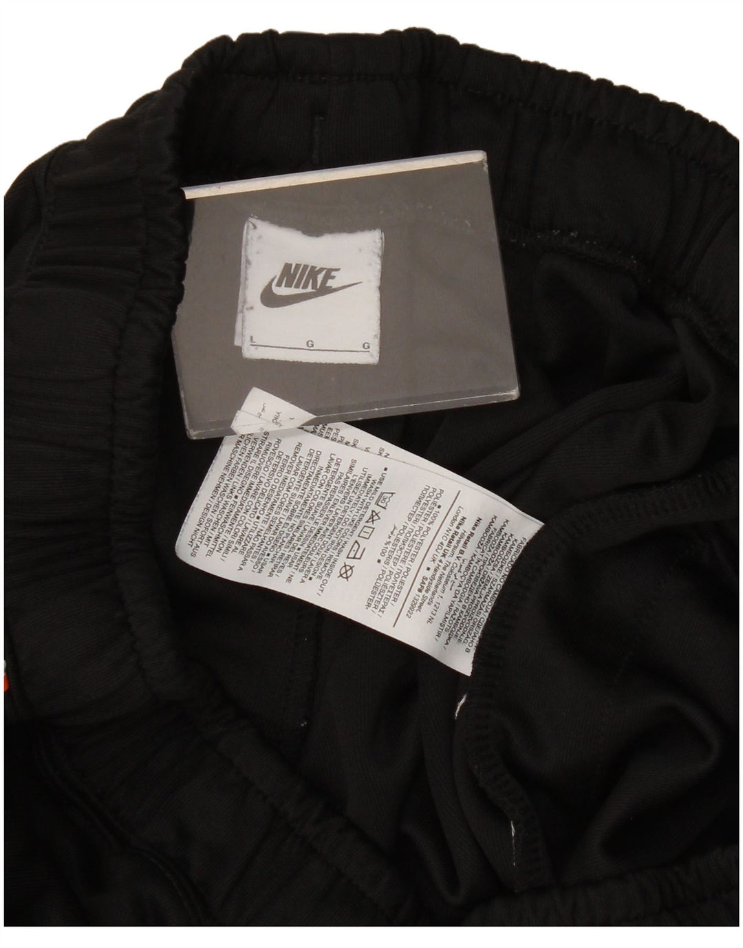 Nike Damen-Trainingshose mit Grafik, Jogginghose, Größe 40, Größe L, Schwarz, Polyester