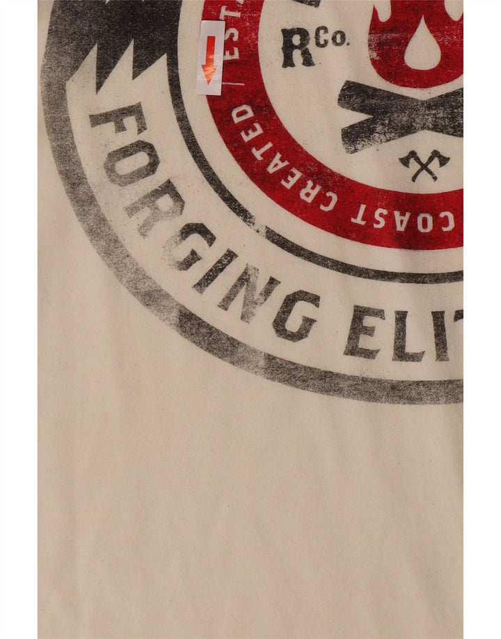 Reebok Herren Graphic T-Shirt Top Mittelweiß