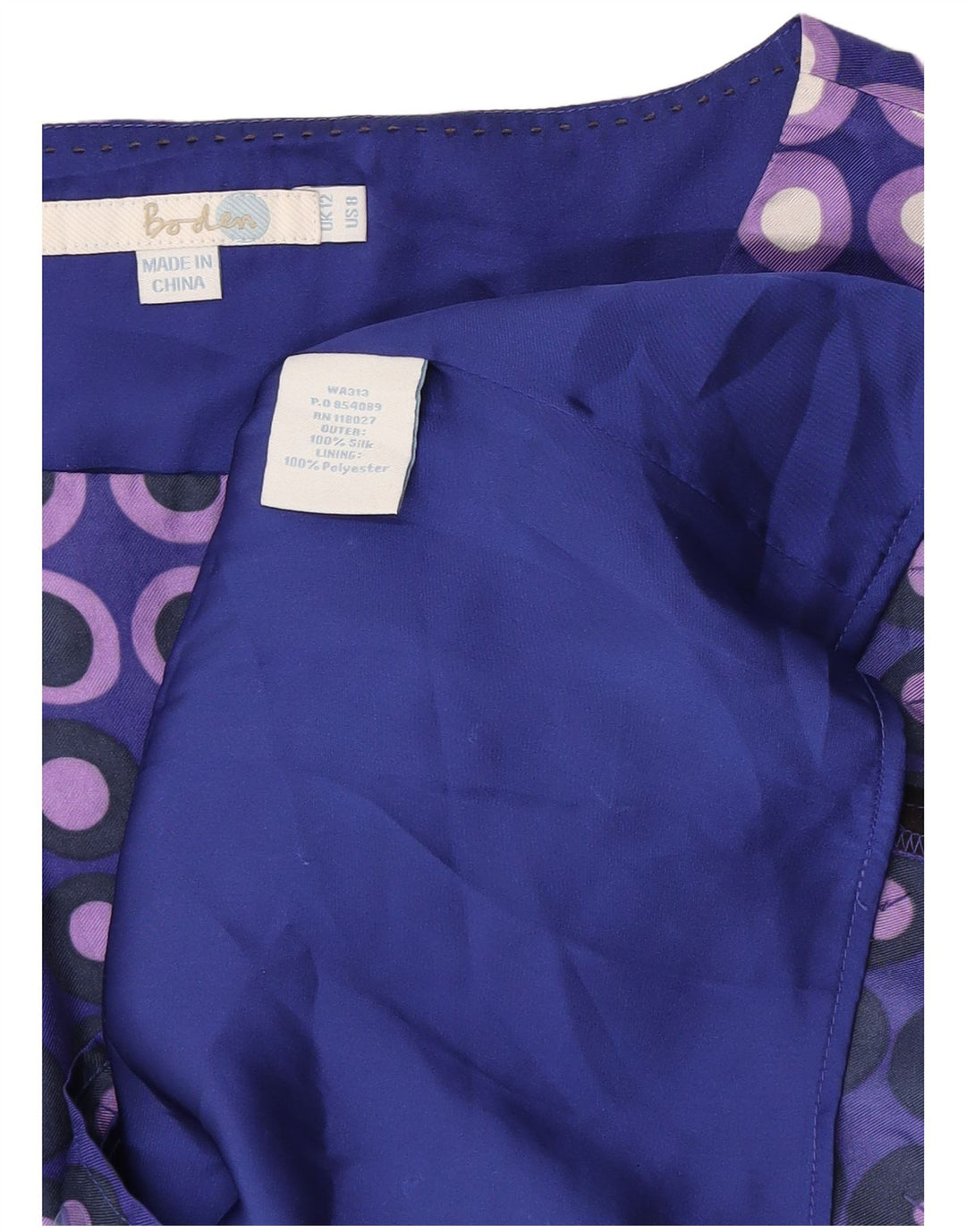 Boden Damen-Etuikleid, Größe M, mehrfarbig, geometrisch, Seide, modern, UK-Größe 40