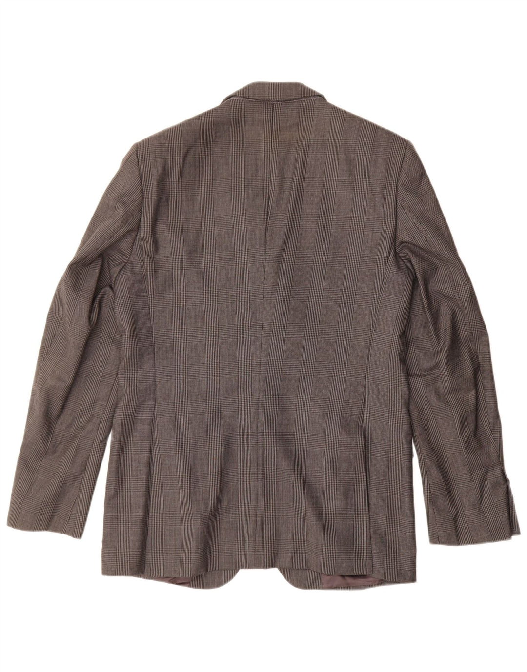ZARA Herren-Blazer mit 2 Knöpfen, EU 50, mittelgraue Hahnentritt-Viskose