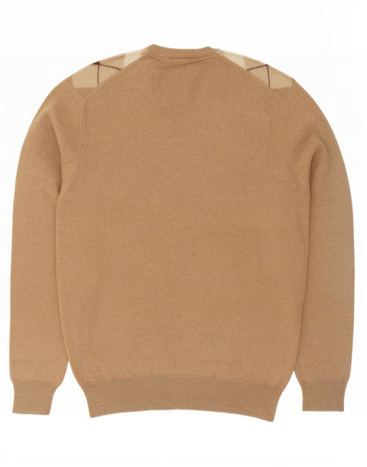 WESTBURY Herren-Pullover mit V-Ausschnitt, Gr. 52/54, groß, beige Argyle/Diamant