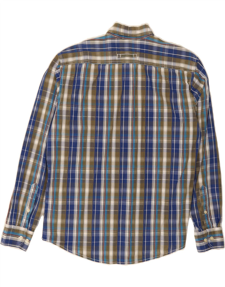 CAMEL ACTIVE Mens Flannel Shirt Large Blue Check Cotton Vintage Camel Active and Second-Hand Camel Active from Messina Hembry 