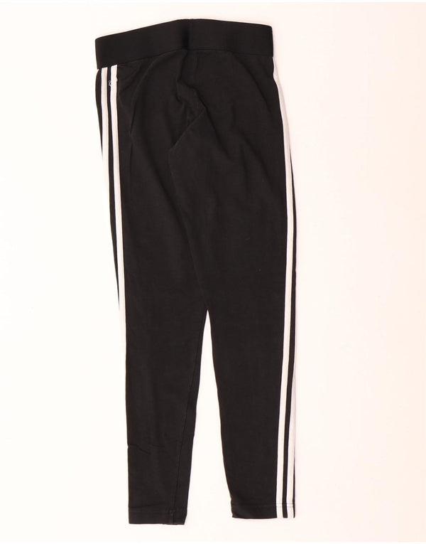 ADIDAS Damen Leggings UK 8/10 Small Schwarz
