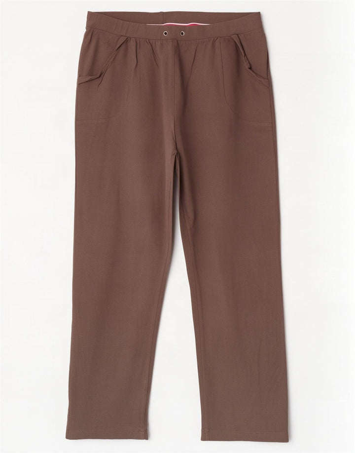 Ellesse Damen-Trainingshose, UK 12, mittelbraune Baumwolle