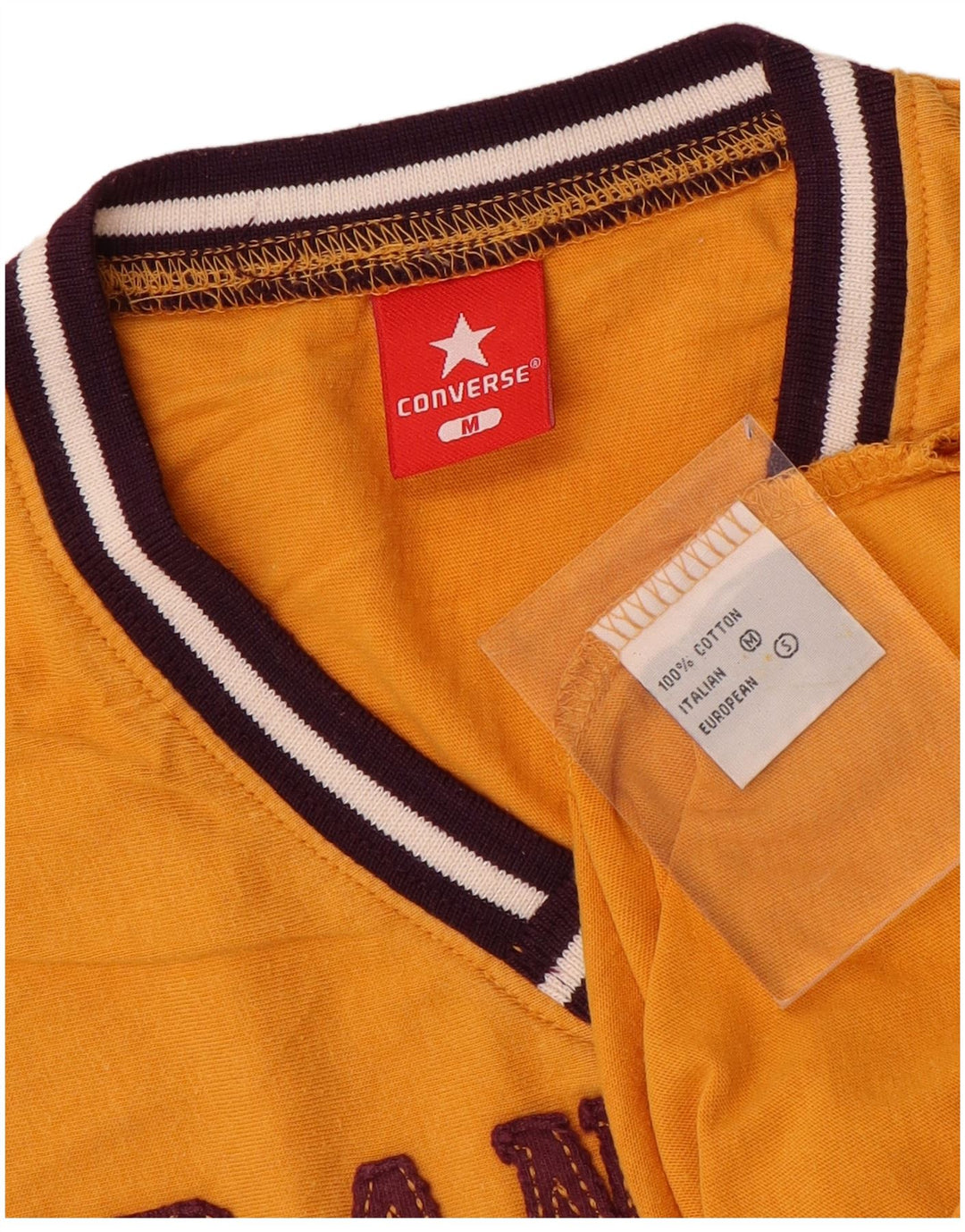 Converse Herren Grafik-Weste-Top aus mittelgelber Baumwolle
