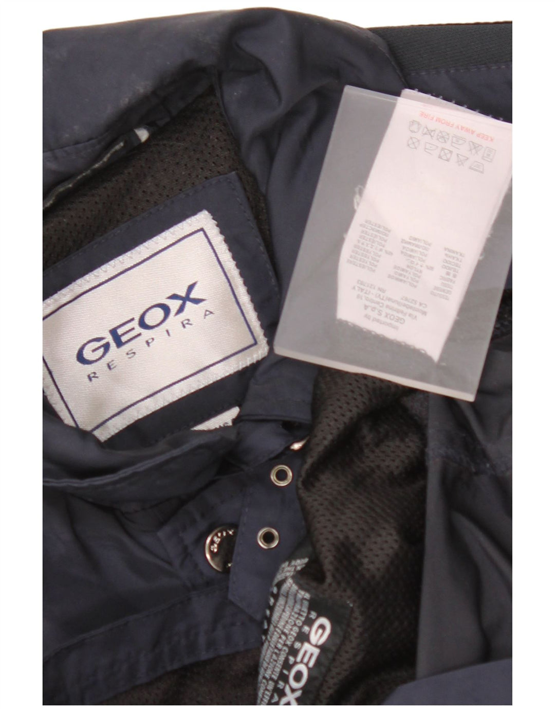 GEOX RESPIRA Herren Utility Jacke UK 36 Small Marineblau Polyamid