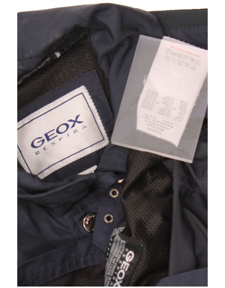 GEOX RESPIRA Herren Utility Jacke UK 36 Small Marineblau Polyamid