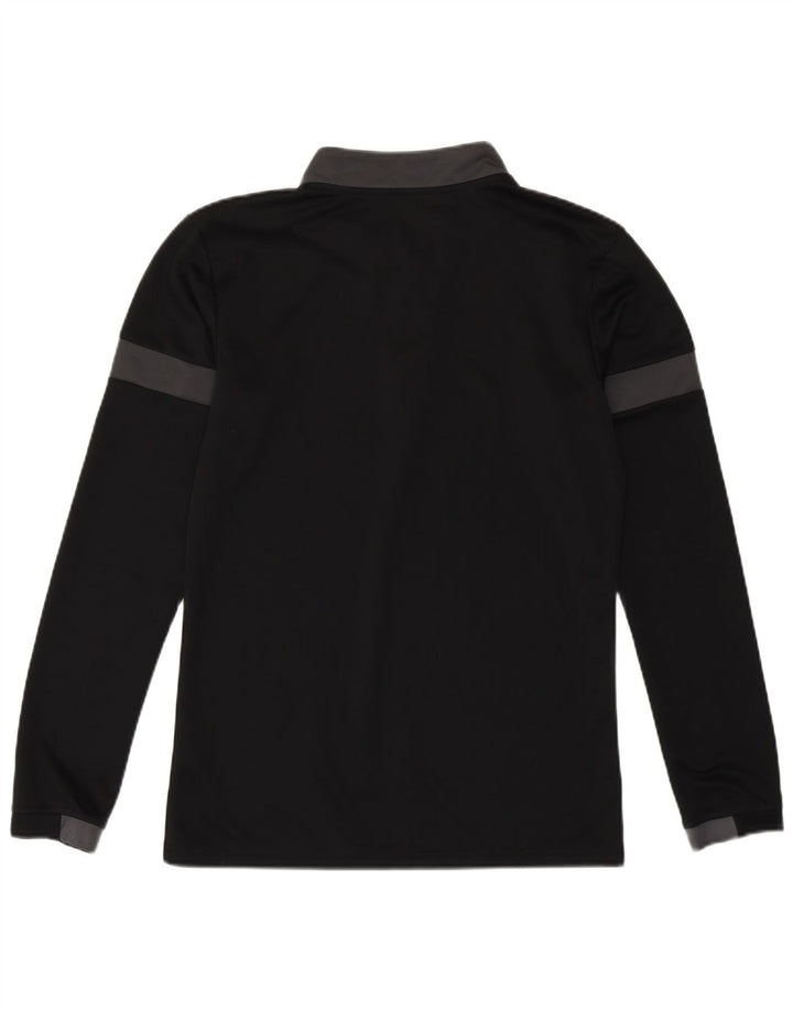 Puma Herren-Pullover-Trainingsanzugoberteil mit Reißverschluss, Größe S, Schwarz, Farbblock-Polyester