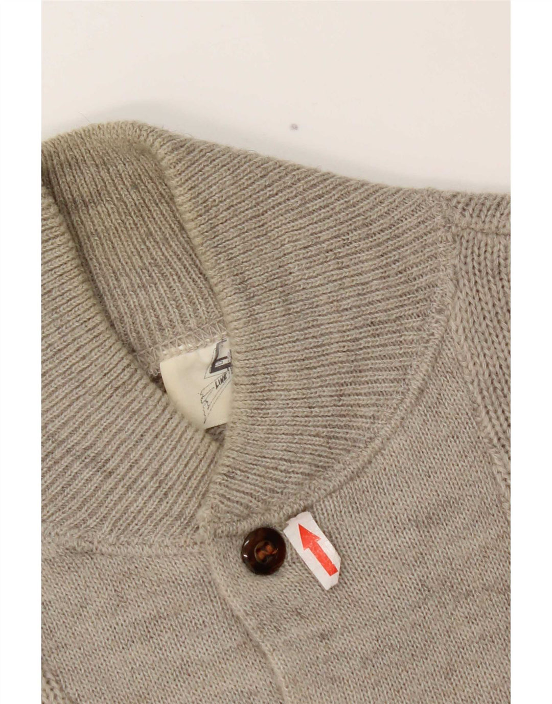 Elite Herren-Pullover mit Knopfkragen, mittelgraue Wolle