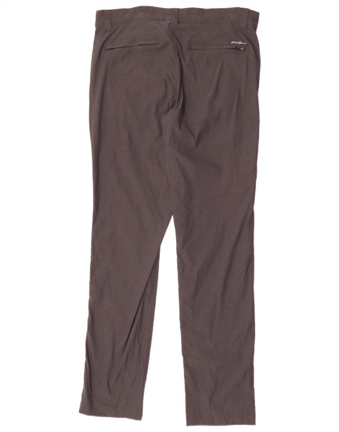 Eddie Bauer Herren gerade Chinohose W34 L34 graues Nylon