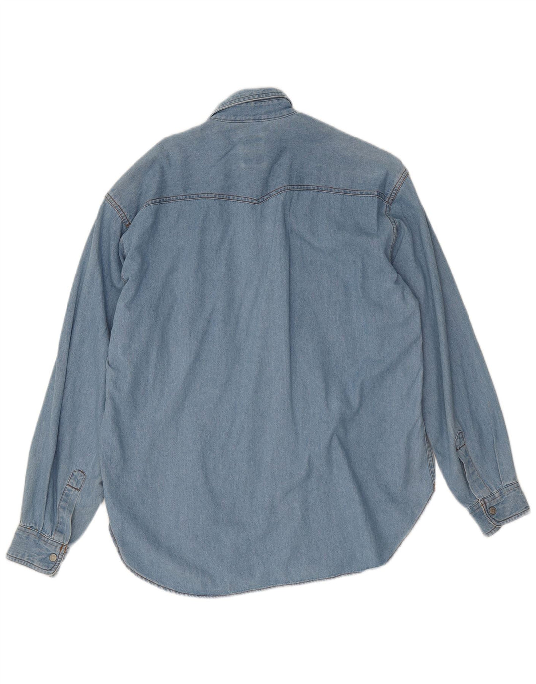 Casucci Herren-Jeanshemd aus mittelblauer Baumwolle