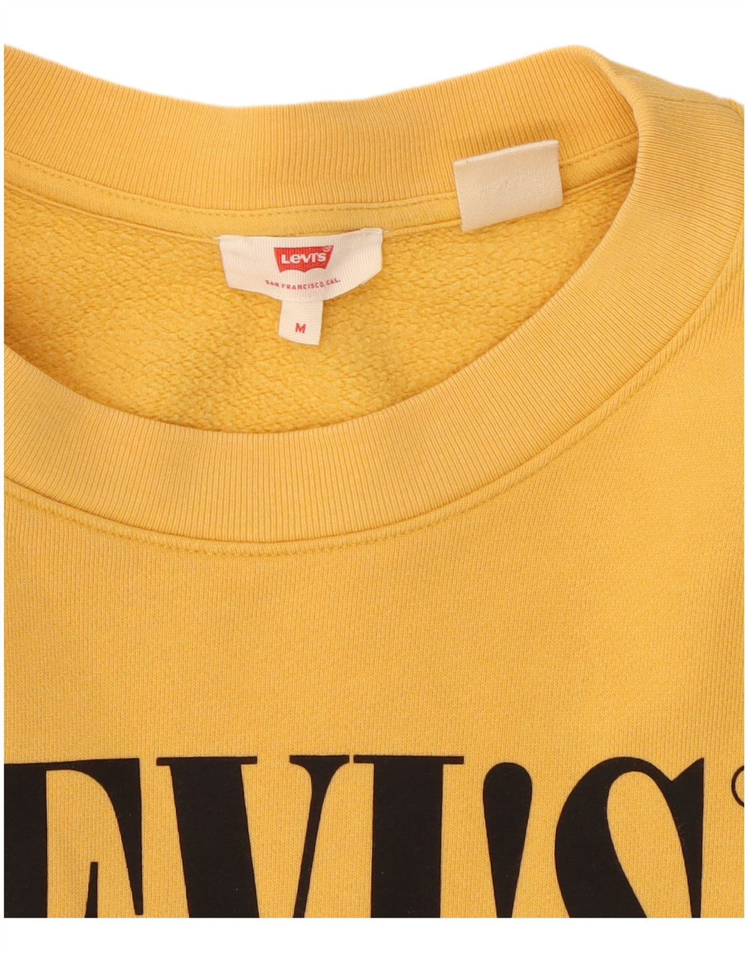 Levi's Damen-Sweatshirt mit übergroßem Crop-Grafikmotiv, Gr. 14, Mittelgelb