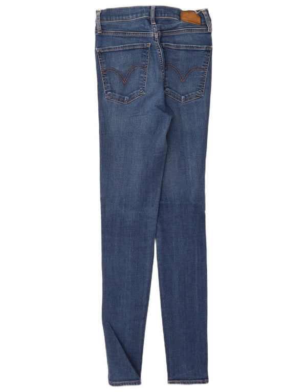Levi's Damen Mile High Super Skinny Jeans W27 L32 Blaue Baumwolle