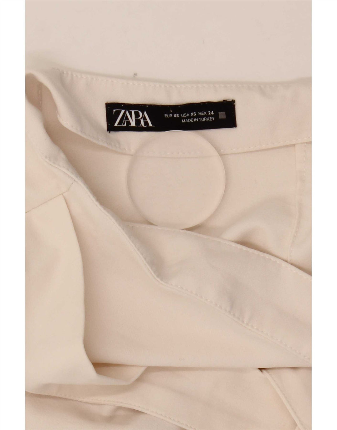 Zara Damen Skort XS W24 Weiß Polyester