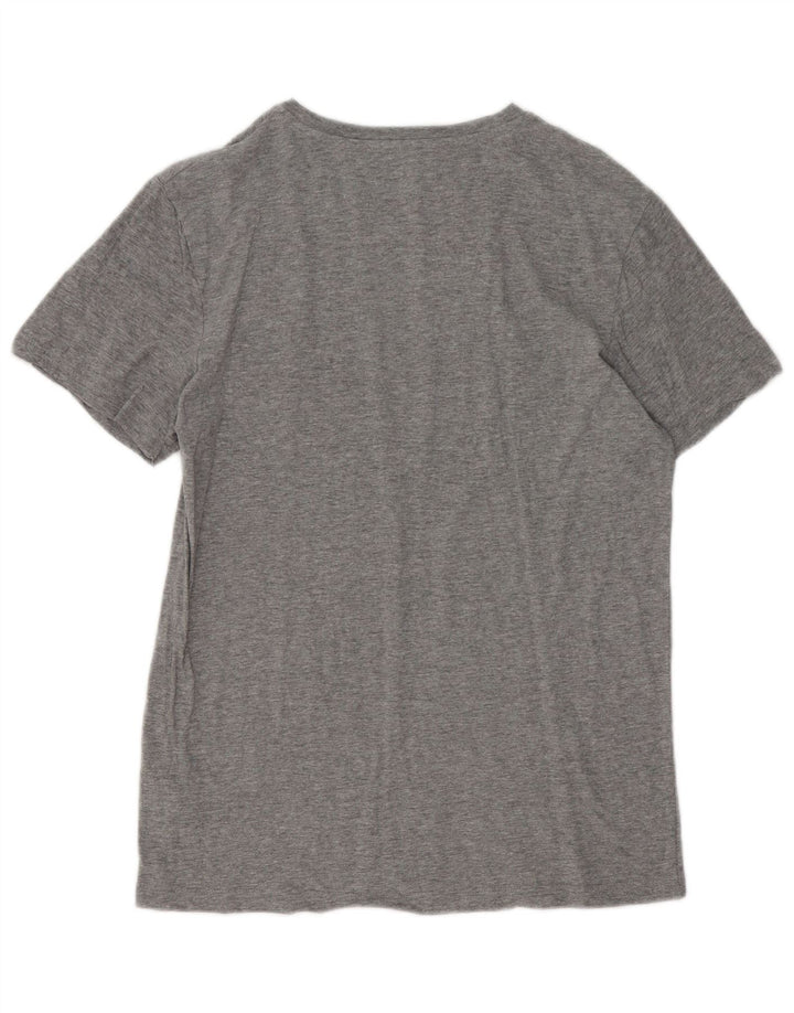 Jack & Jones Herren-T-Shirt mit Grafik, mittelgrau gesprenkelte Baumwolle