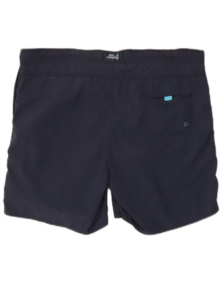 Best Company Herren-Badeshorts, mittelgroß, marineblau, Polyester