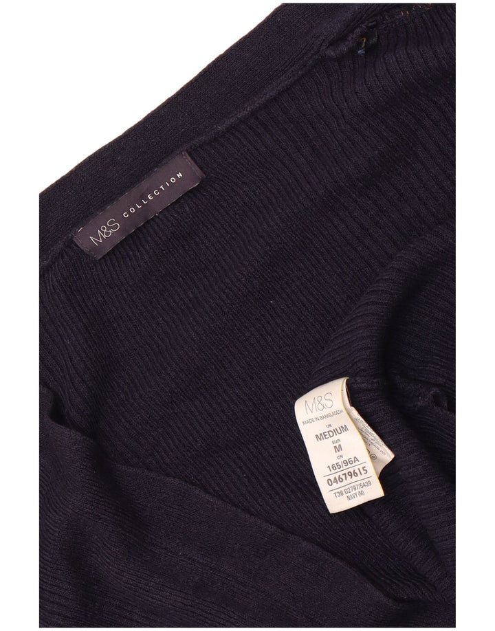 Marks & Spencer Damen Longline-Cardigan-Pullover UK 14 Medium Navy Blue