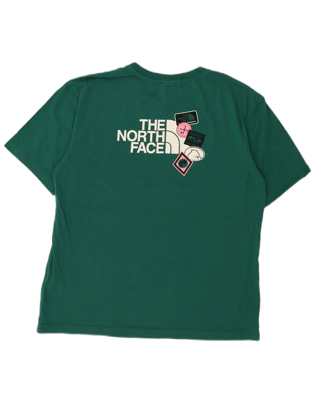The North Face Herren-T-Shirt mit Grafik, mittelgrüne Baumwolle