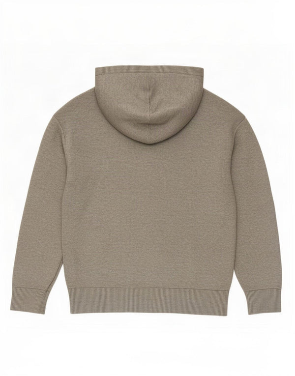 Marks & Spencer Damen-Cardigan mit Kapuze, UK 14, mittelgraue Viskose