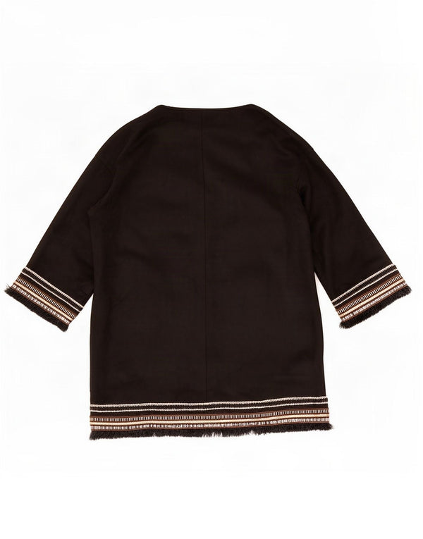 Zara Damen-Blazer mit übergroßen 3/4-Ärmeln, Gr. 10, Größe S, schwarz gestreift