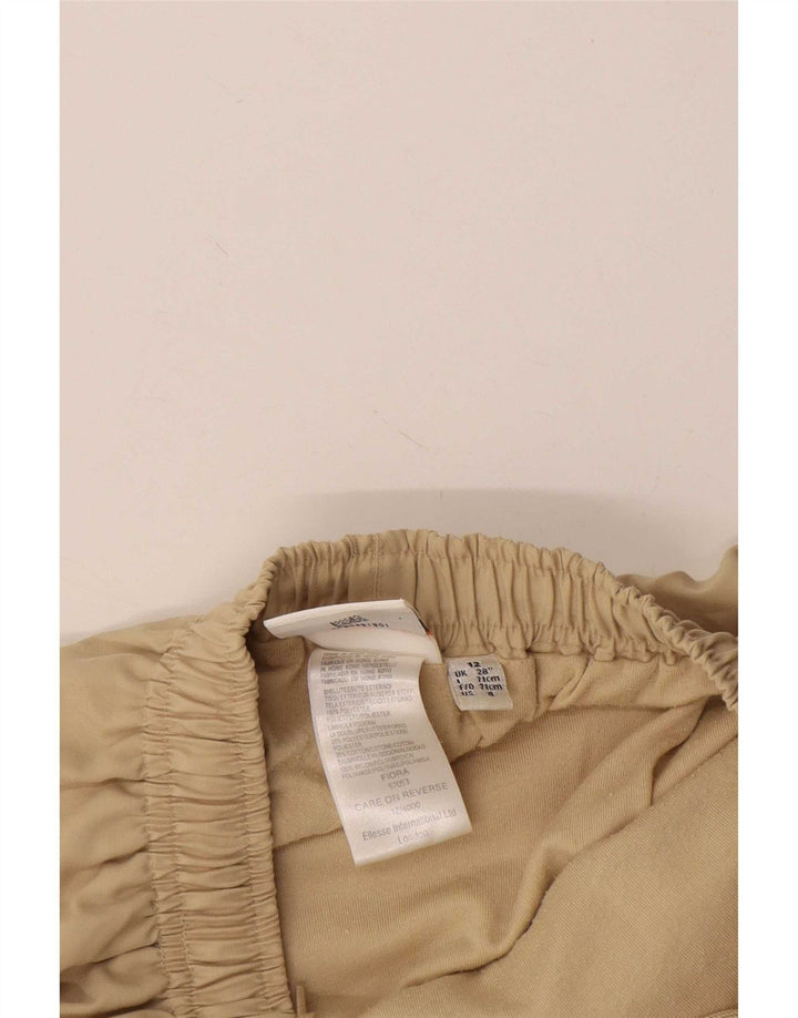 Ellesse Damen gerade Chinohose UK 12 Medium W24 L29 Beige Polyester