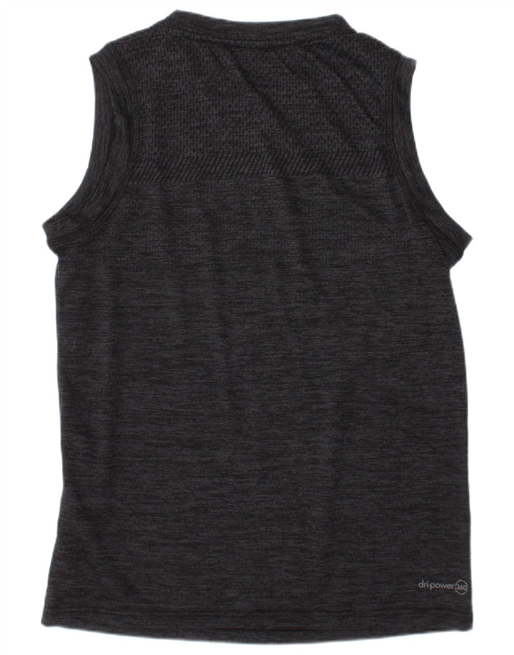 RUSSELL ATHLETIC Dri-Power-Trägershirt für Jungen, 7–8 Jahre, Mittelgrau meliert