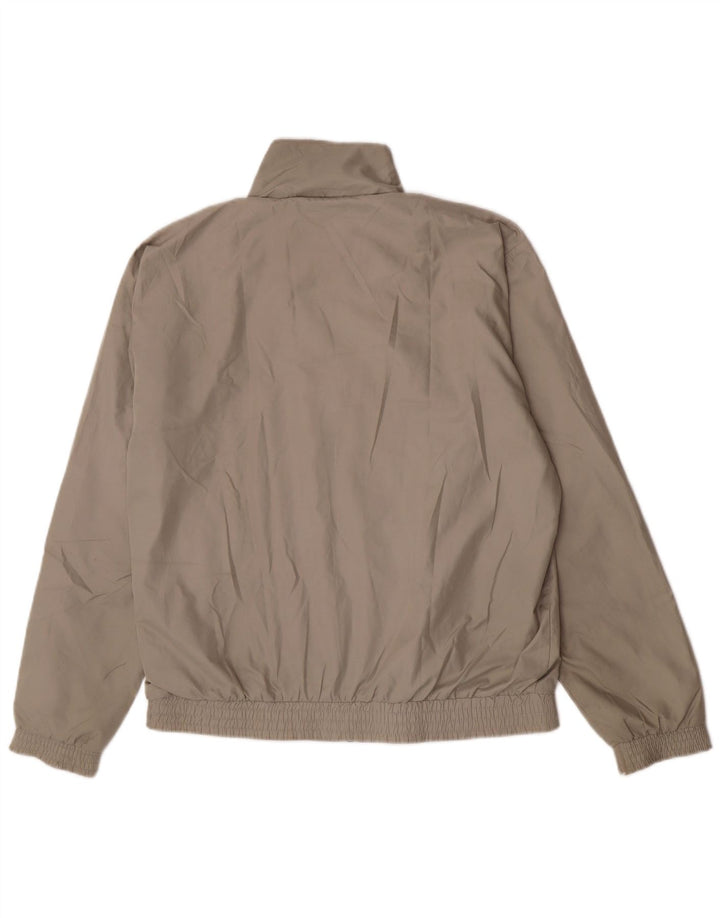 Champion Herren-Trainingsanzug-Oberteil, große beige Farbblock-Polyesterjacke