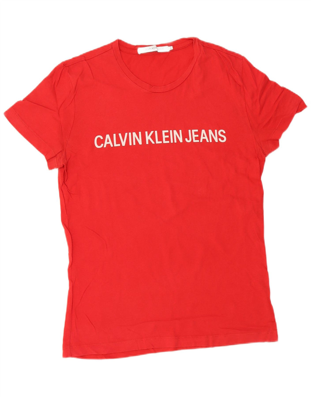 CALVIN KLEIN JEANS Herren Grafik T-Shirt Top Small Rot