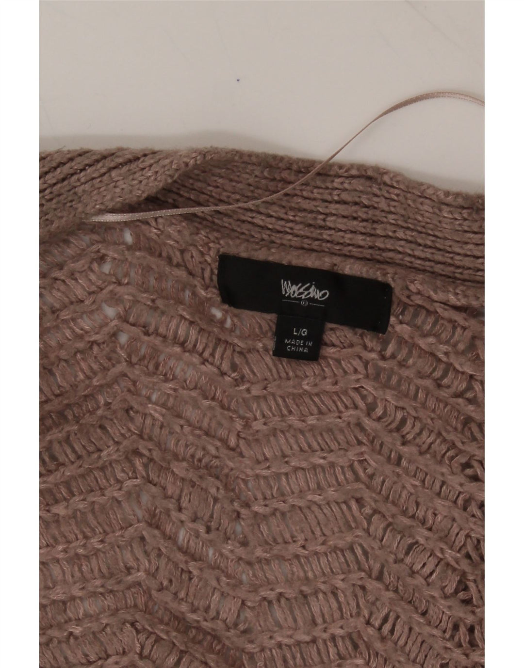 MOSSIMO Womens Open Cardigan Sweater UK 14 Large Beige Vintage Mossimo and Second-Hand Mossimo from Messina Hembry 