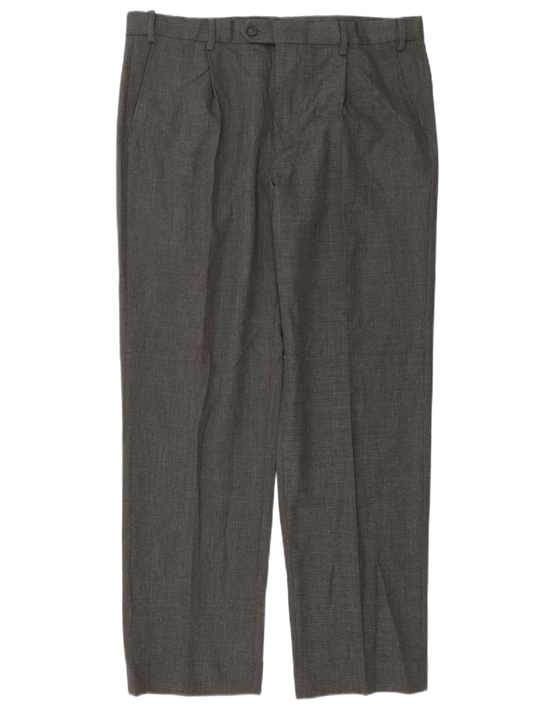 MARKS & SPENCER Herren-Anzughose in normaler Passform, W36 L31, grau, Polyester