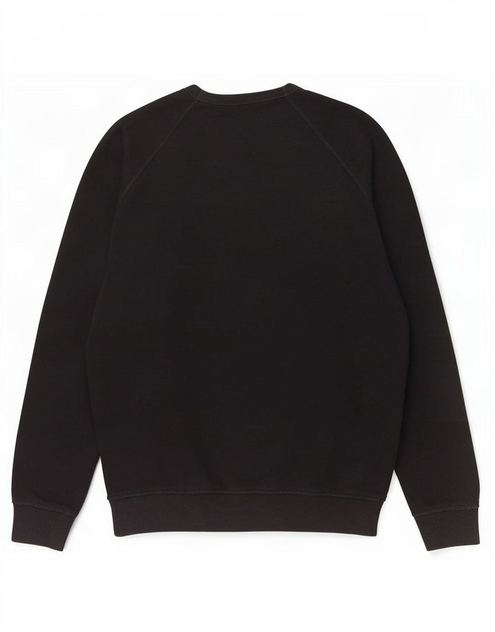 Diesel Herren-Sweatshirt mit Grafik, groß, aus schwarzer Baumwolle