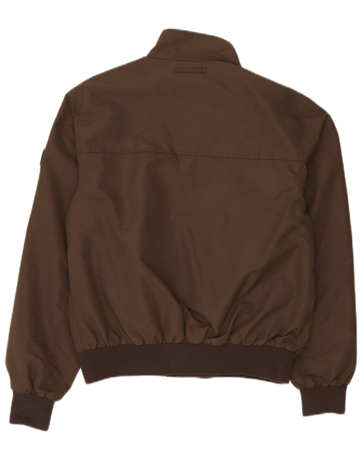 CANADIENS Herren Bomberjacke IT 50 Großes braunes Nylon