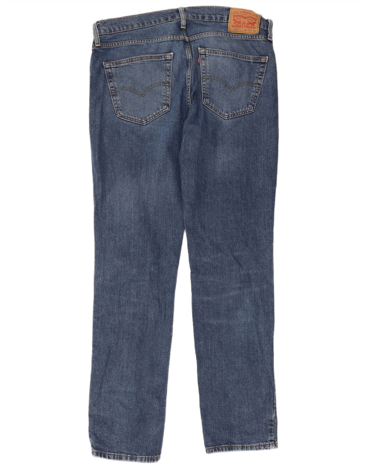 LEVI'S Herren Slim Jeans W36 L34 Blaue Baumwolle