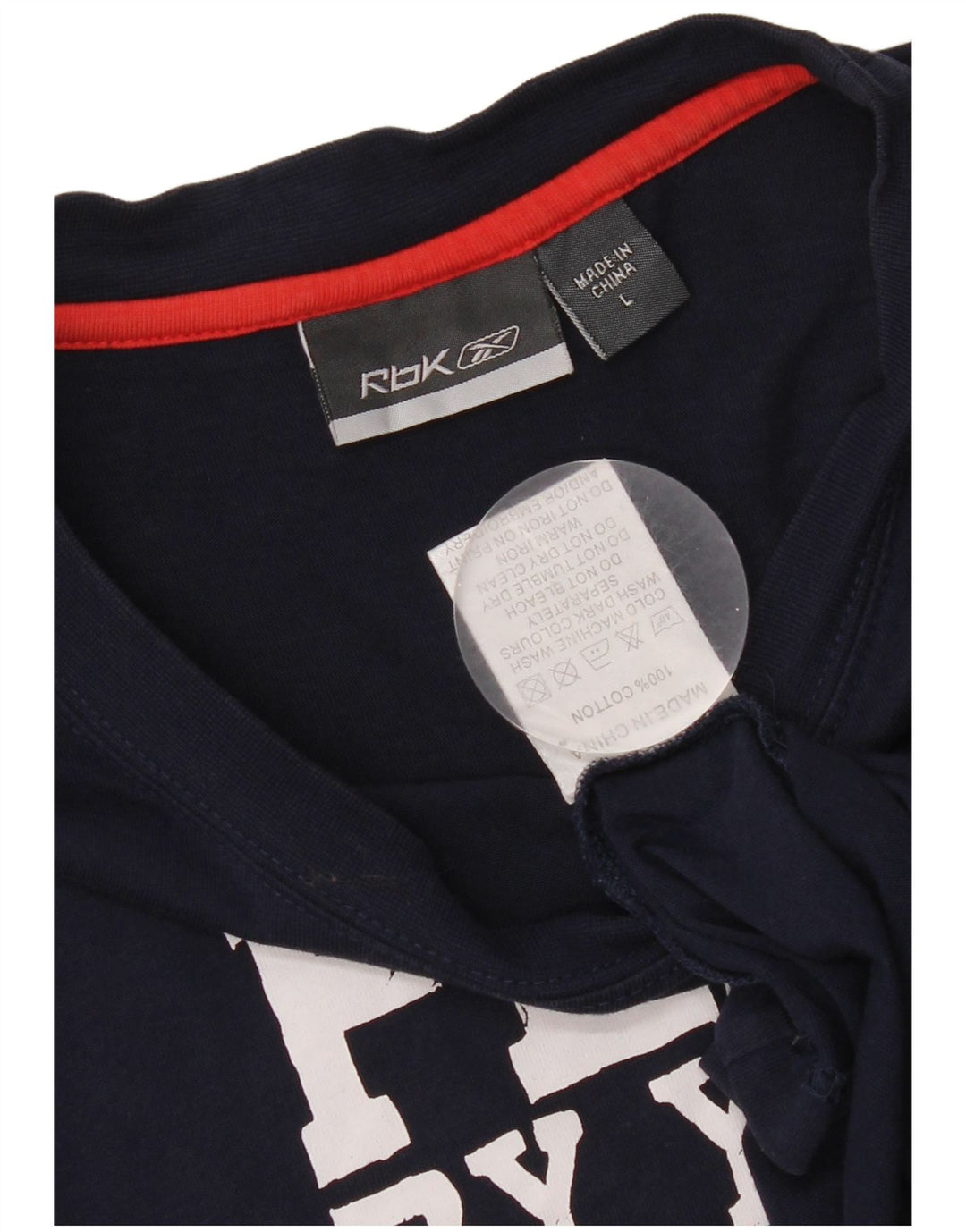 Reebok Herren-T-Shirt mit Grafik, groß, marineblau, Baumwolle