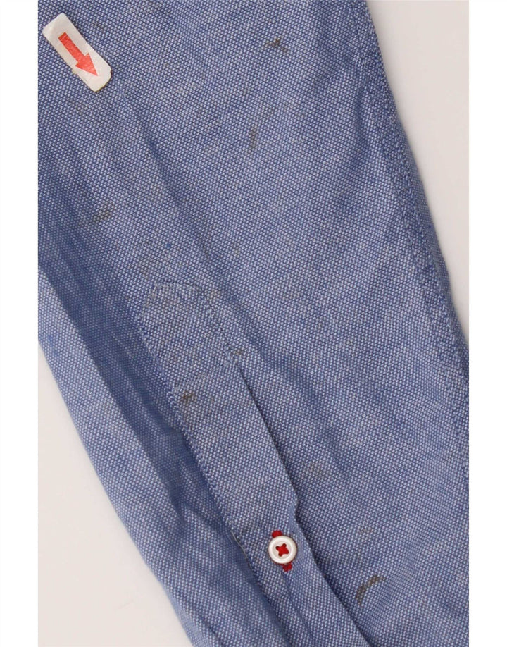 Tommy Hilfiger Herrenhemd mittelblaue Baumwolle