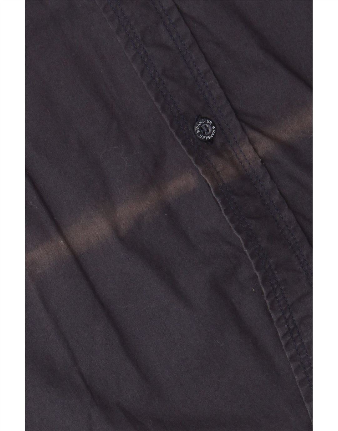 Wrangler Herren Kurzarmhemd 2XL Marineblau Baumwolle